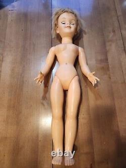 VTG 1962 Large WALKER 30 to 32 UNEEDA Brand Doll WithVTG Clothes Hard Plastic