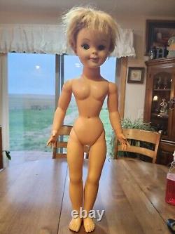 VTG 1962 Large WALKER 30 to 32 UNEEDA Brand Doll WithVTG Clothes Hard Plastic