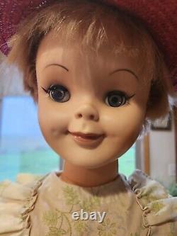 VTG 1962 Large WALKER 30 to 32 UNEEDA Brand Doll WithVTG Clothes Hard Plastic