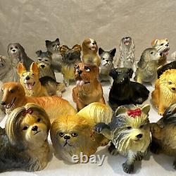 VTG 1988 NEW-RAY Dog Novelty Collectible Rubber Toy Figurine Lot Of 36