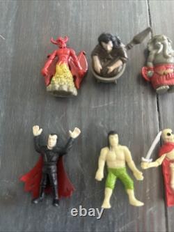 VTG 70's Movie Monster Toy Lot From K Brand Demon Grim Reaper Vampire Warewolf