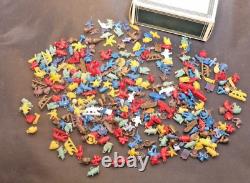 VTG Cracker Jack Plastic Metal GUMBALL CHARM Toy Prize Mixed Huge Lot of 200+