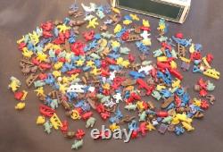 VTG Cracker Jack Plastic Metal GUMBALL CHARM Toy Prize Mixed Huge Lot of 200+