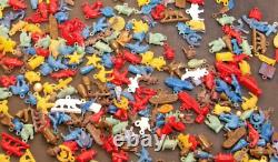 VTG Cracker Jack Plastic Metal GUMBALL CHARM Toy Prize Mixed Huge Lot of 200+