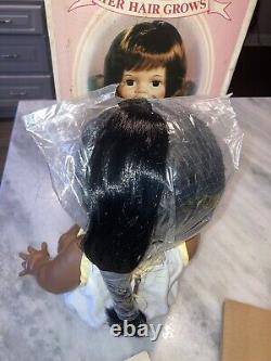 VTG Ideal Toys AA BABY CRISSY Growing Hair 24 African Doll 1973/1980 NIB