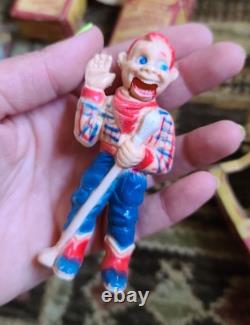 VTG Lot 5 Howdy Doody Toy Character Figures withoriginal boxes & 2 Wallets Western