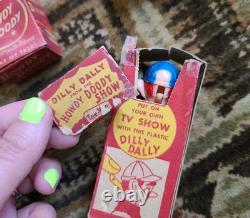 VTG Lot 5 Howdy Doody Toy Character Figures withoriginal boxes & 2 Wallets Western