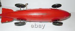 Very Neat Vintage Marx Rocket Racer 16 Long Tin Wind Up Car