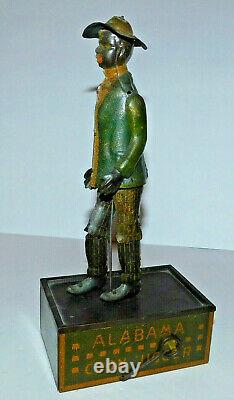 Very Neat Vintage Strauss Tin Litho Tombo Alabama Coon Jigger Wind Up Toy 1910