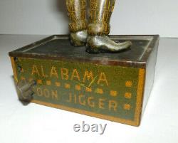 Very Neat Vintage Strauss Tin Litho Tombo Alabama Coon Jigger Wind Up Toy 1910