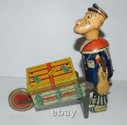 Very Neat Vintage Tin Wind Up Marx Popeye Express