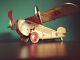 Very Rare 1930's OROBR Defiance Tin Wind-up Star of David Airplane Monoplane