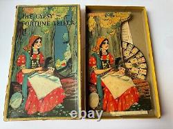Vintage 1905 Gypsy Fortune Teller Game Milton Bradley Halloween Toy Tarot Cards