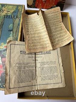 Vintage 1905 Gypsy Fortune Teller Game Milton Bradley Halloween Toy Tarot Cards
