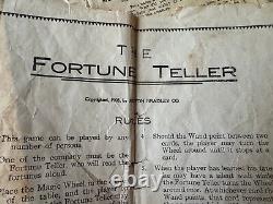 Vintage 1905 Gypsy Fortune Teller Game Milton Bradley Halloween Toy Tarot Cards