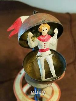 Vintage 1906 Fernand Martin Mystery Ball Clockwork Driven Table Top Tin Toy