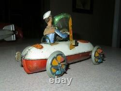 Vintage 1906 LEHMANN AMPHIBIOUS VEHICLE EPL 555 Tin Wind-Up ToyGermanyWORKING