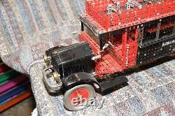 Vintage 1920's A. C. Gilbert Assembled Erector Double Decker Bus 26 x 11