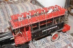 Vintage 1920's A. C. Gilbert Assembled Erector Double Decker Bus 26 x 11