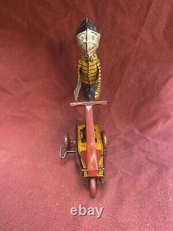 Vintage 1920s Marx Smitty Scooter Tin Wind Up Toy RARE HIGHEND PIECE