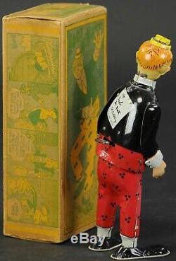Vintage 1920s Strauss Boob McNutt Wind Up With Original Box / Excellent & Works