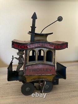 Vintage 1922 Toonerville Trolley Windup Tin Toy