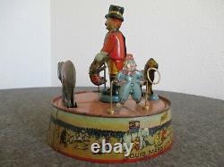 Vintage 1925 Louis Marx Ring-a-ling Circus Tin Litho Wind Up Toy-pat Pend/c-info