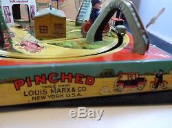 Vintage 1927 Marx Pinched Wind-up Tin Lithographed Toy Withbox