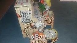 Vintage 1930's LIL Abner Tin Wind Up Piano Band