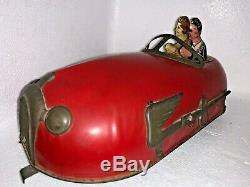 Vintage 1930's Lindstrom Skeeter Bug Tin Wind Up Toy Bumper Car Vg Works