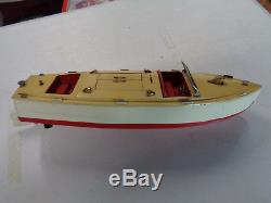 Vintage 1930's Lionel Prewar Tin Wind-up Boat Hj49 Vintage Rare Toy