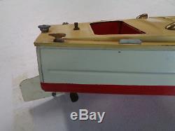 Vintage 1930's Lionel Prewar Tin Wind-up Boat Hj49 Vintage Rare Toy