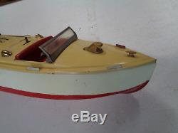 Vintage 1930's Lionel Prewar Tin Wind-up Boat Hj49 Vintage Rare Toy