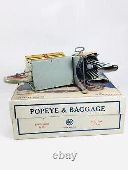 Vintage 1930's Marx POPEYE EXPRESS Wind-UP Tin Litho with Stationary PARROT with BOX