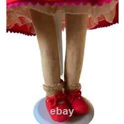 Vintage 1930s Italian Felt Character Girl, Series Lenci with Toy Accessories
