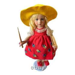 Vintage 1930s Italian Felt Character Girl, Series Lenci with Toy Accessories