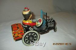 Vintage 1930s MARX Toys JOY RIDER Wind Up Tin Litho Toy Car withBox