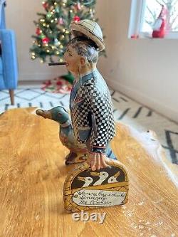 Vintage 1930s Marx Joe Penner & His Duck Goo Goo Tin Litho Wind Up Toy