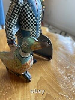 Vintage 1930s Marx Joe Penner & His Duck Goo Goo Tin Litho Wind Up Toy