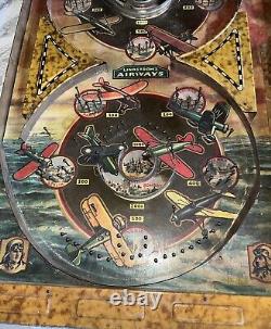 Vintage 1934 Lindstrom's Airways Bagatelle Pinball Game