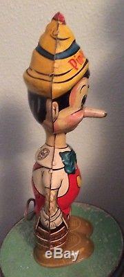 Vintage 1939 Marx Moving Eyes Pinocchio Working Windup Walt Disney