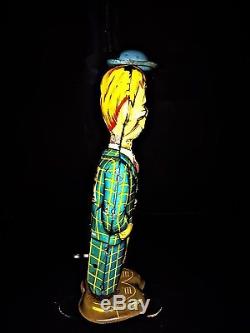 Vintage 1939 Mortimer Snerd Wind Up Tin Toy Charlie Mccarthy Marx 1939 Works