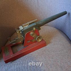 Vintage 1940's Original Baldwin Manufacturing Cannon. #890 Pressed Metal/wood