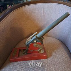 Vintage 1940's Original Baldwin Manufacturing Cannon. #890 Pressed Metal/wood