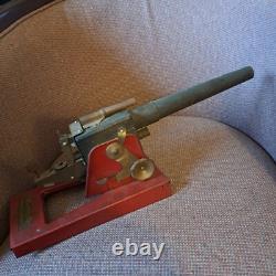 Vintage 1940's Original Baldwin Manufacturing Cannon. #890 Pressed Metal/wood