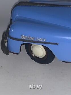 Vintage 1940s BELCO LUX Plastic Key Wind Push Button Car Toy Futuristic GERMANY