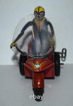 Vintage 1940s Nylint Toys Wind Up 3 Wheel Cushman ScootCycle Motorcycle Toy