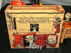 Vintage 1945 Li'l Abner Dog Patch Band Tin Litho Wind-Up Toy Complete, Working