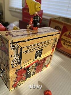 Vintage 1945 Lil Abner and his Dogpatch Band Tin Litho Piano Windup Toy Pioneer