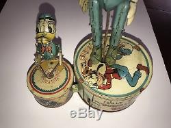 Vintage 1946 Marx Walt Disney's'Donald Duck Duet', Tin Wind Up Toy, Works